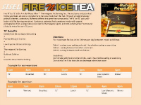 Fire N Ice Usage information sheet